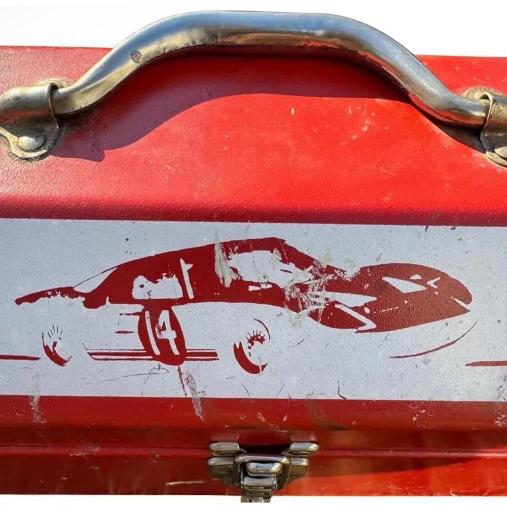 Vintage FORD GT Toolbox Red Tool Box